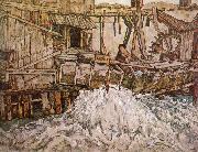 Egon Schiele The Mill oil painting picture wholesale